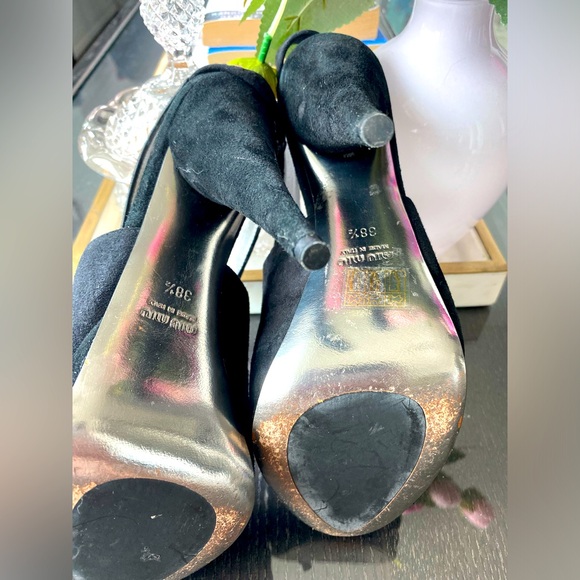 Miu Miu Suede Slingback Pumps - Picture 5 of 8